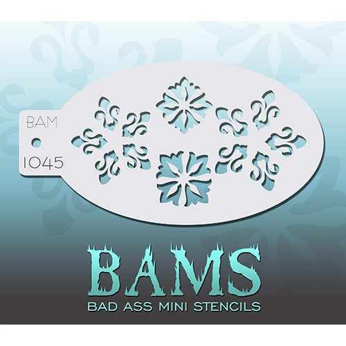 Bad Ass Mini Stencils - BAM1045 - Lace Flowers