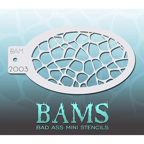 Bad Ass Mini Stencils - BAM2003 - Turtle Shell