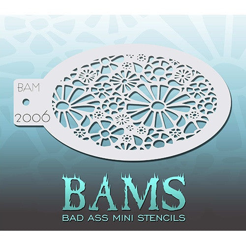 Bad Ass Mini Stencils - BAM2006 - Daisies
