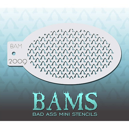 Bad Ass Mini Stencils - BAM2009 - Tiny Wishbones