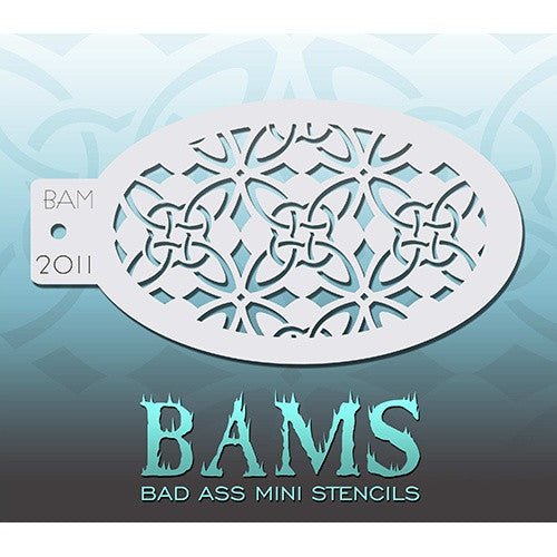 Bad Ass Mini Stencils - BAM2011 - Flower Mosaic