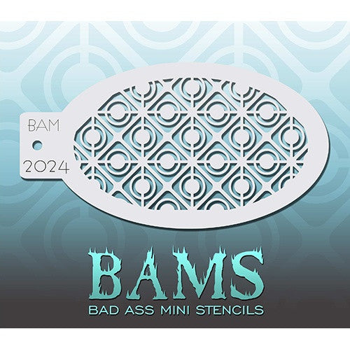 Bad Ass Mini Stencils - BAM2024 - Retro Circles