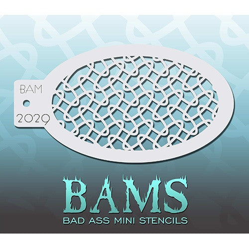 Bad Ass Mini Stencils - BAM2029 - Lozenge Lattice