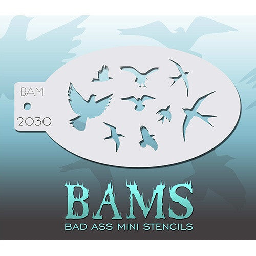 Bad Ass Mini Stencils - BAM2030 - The Birds