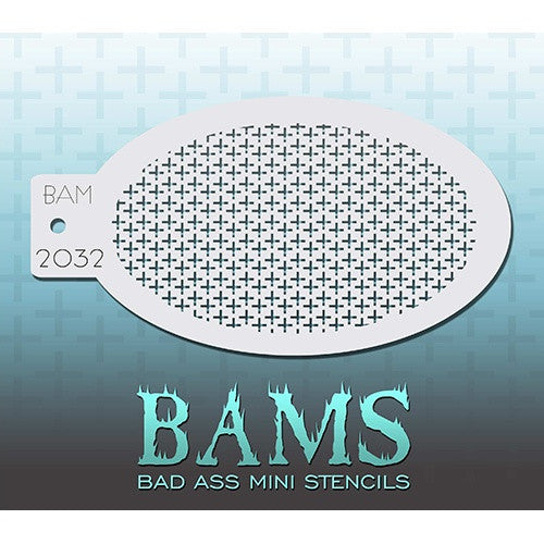 Bad Ass Mini Stencils - BAM2032 - Delicate Crosses