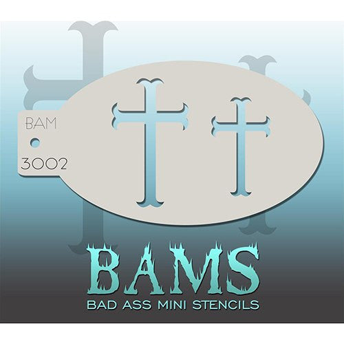 Bad Ass Mini Stencils - BAM3002 - Crosses