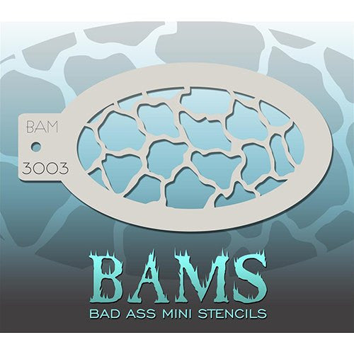 Bad Ass Mini Stencils - BAM3003 - Scales/Giraffe