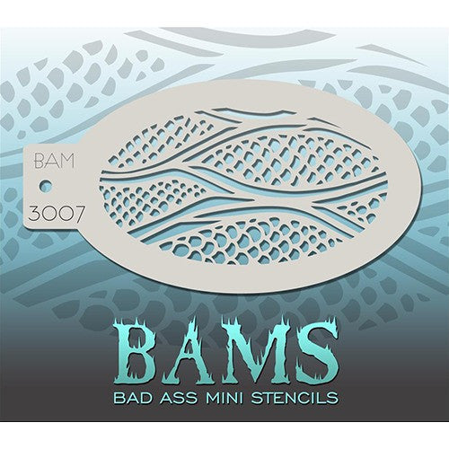 Bad Ass Mini Stencils - BAM3007 - Scaly Skin