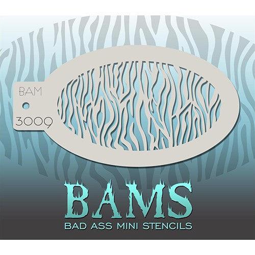 Bad Ass Mini Stencils - BAM3009 - Small Zebra