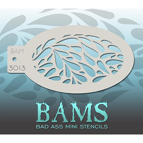 Bad Ass Mini Stencils - BAM3013 - Elongated Drops