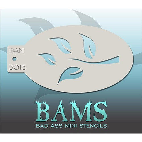 Bad Ass Mini Stencils - BAM3015 - Leaves