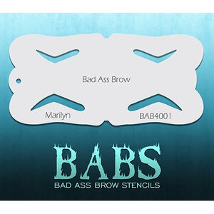 Bad Ass Brow Face Paint Stencils