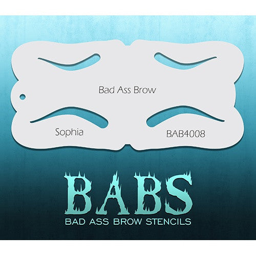 Bad Ass Brow Stencils - BAB4008 - Sophia