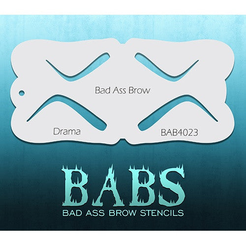 Bad Ass Brow Stencils - BAB4023 - Drama