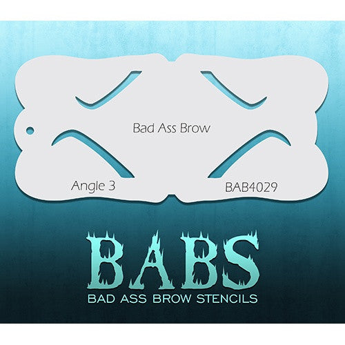 Bad Ass Brow Stencils - BAB40293 - Angle 3