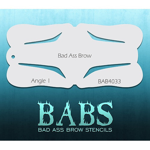 Bad Ass Brow Stencils - BAB40331 - Angle 1
