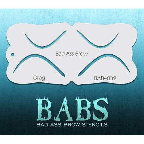 Bad Ass Brow Stencils - BAB4039 - Drag