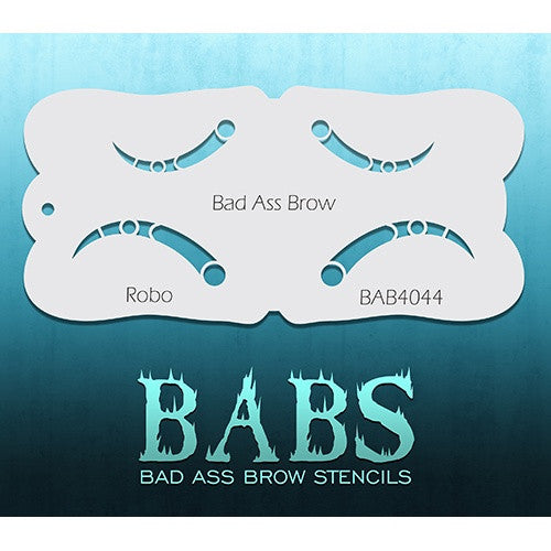 Bad Ass Brow Stencils - BAB4044 - Robo