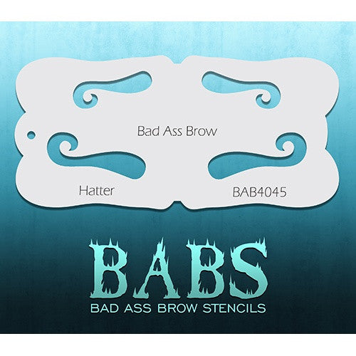 Bad Ass Brow Stencils - BAB4045 - Hatter