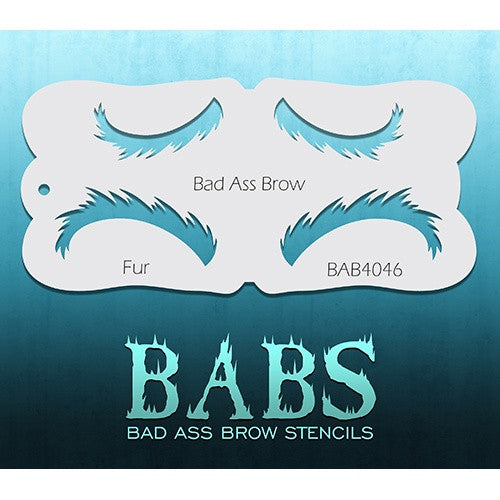 Bad Ass Brow Stencils - BAB4046 - Fur