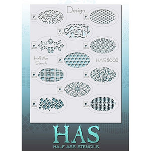 Half Ass Face Paint Stencils