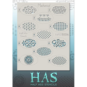 Half Ass Face Paint Stencils