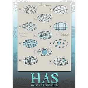 Half Ass Face Paint Stencils
