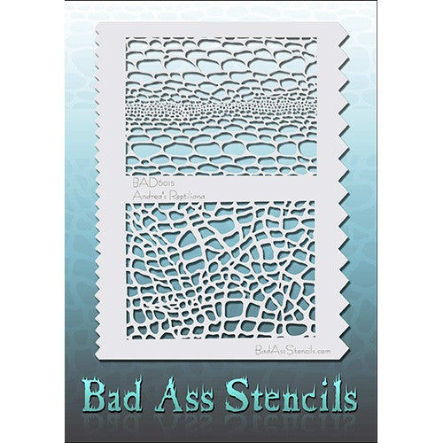 Bad Ass Full Size Stencils - BAD6015 - Reptiliana