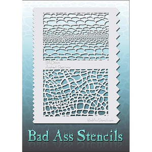 Bad Ass Full Size Face Paint Stencils