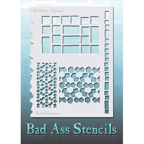 Bad Ass Full Size Stencils - BAD6020 - Disheveled