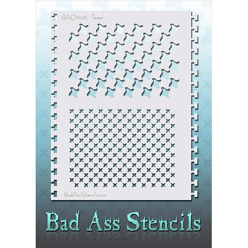 Bad Ass Full Size Stencils - BAD6026 - Tweed