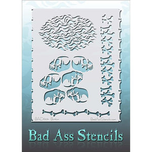 Bad Ass Full Size Face Paint Stencils