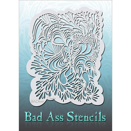 Bad Ass Full Size Stencils - BAD6032 - Chaotic