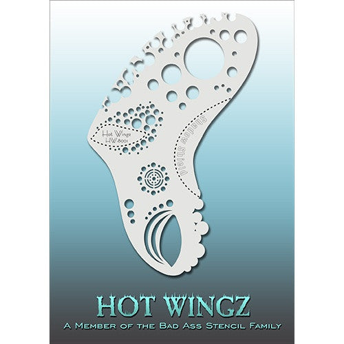 Bad Ass Hot Wingz Face Paint Stencils