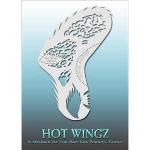 Bad Ass Hot Wingz Face Paint Stencils