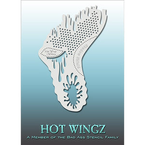 Bad Ass Hot Wingz Face Paint Stencils