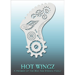 Bad Ass Hot Wingz Face Paint Stencils