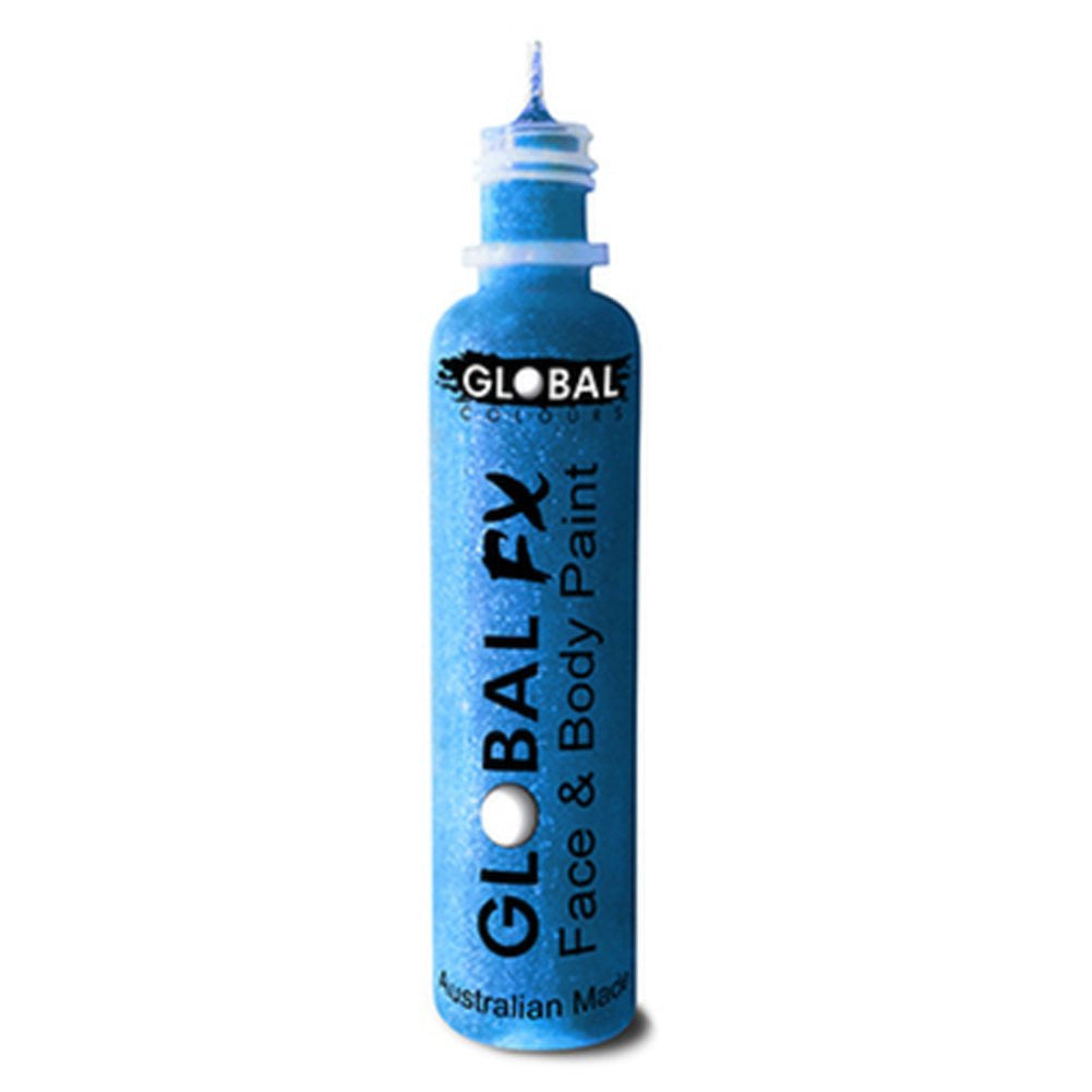 Global FX Aqua Blue Glitter Gel (36 ml)