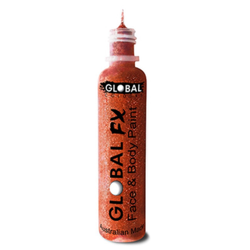 Global FX Iridescent Red Glitter Gel (36 ml)