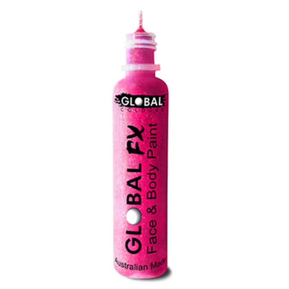 Global FX Iridescent Pink Glitter Gel (36 ml)
