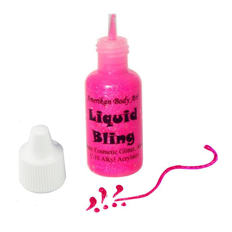 Amerikan Body Art Electric Pink Liquid Bling Glitter  (0.5 oz)