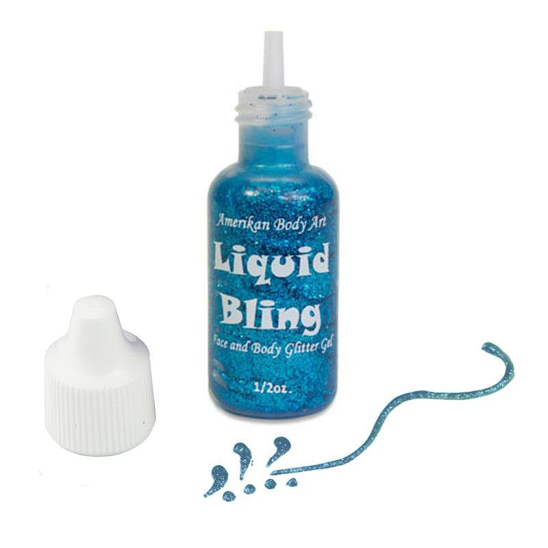 Amerikan Body Art Royal Blue Liquid Bling Glitter  (0.5 oz)