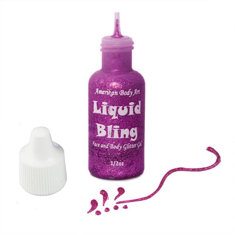 Amerikan Body Art Fuchsia Pink Liquid Bling Glitter  (0.5 oz)