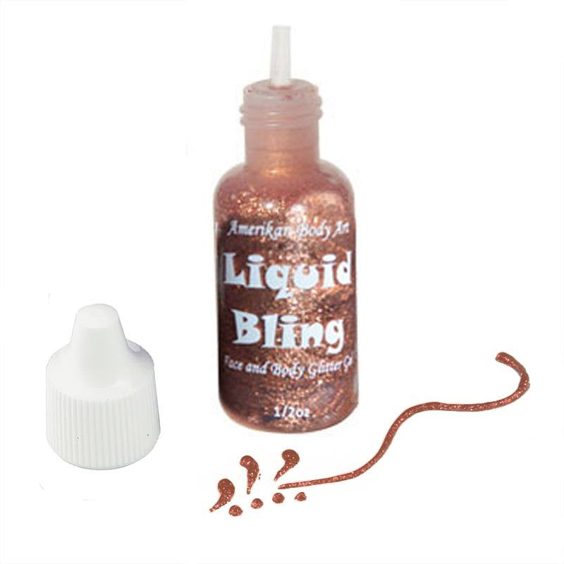 Amerikan Body Art Copper Penny Liquid Bling Glitter  (0.5 oz)