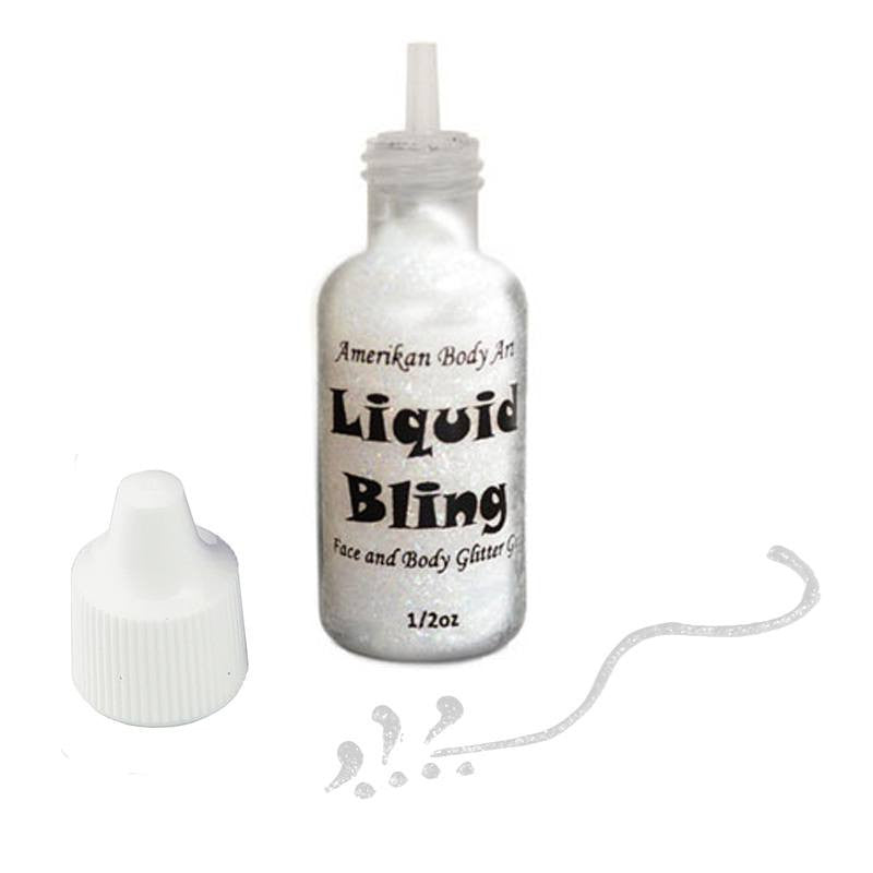 Amerikan Body Art Sparkle White Liquid Bling Glitter  (0.5 oz)
