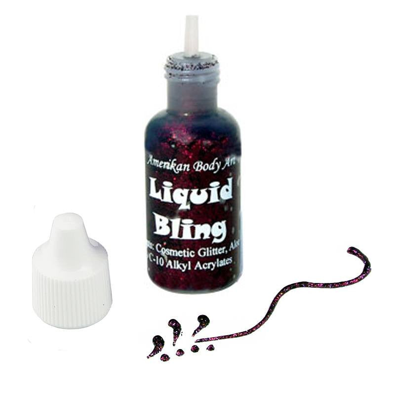 Amerikan Body Art Plum Purple Liquid Bling Glitter  (0.5 oz)