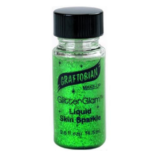 Graftobian Electric Jade GlitterGlam Liquid Glitter  (0.5 oz)