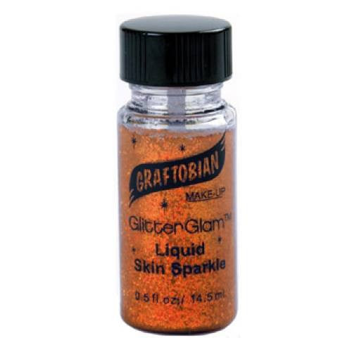 Graftobian Coral Fire GlitterGlam Liquid Glitter  (0.5 oz)