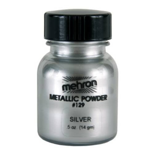 Mehron Metallic Silver Powder  (14 gm)