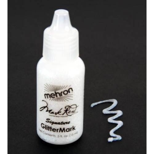 Mehron Crystal White GlitterMark Liquid Glitter CW (0.5 oz)